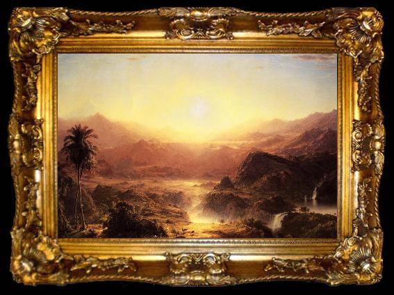 framed  Frederic Edwin Church Andes of Eduador, ta009-2